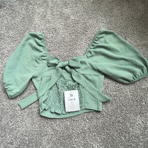 Altar’d State; off-shoulder cropped top